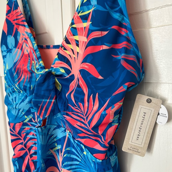 Peyton & Parker Tropical Swimwear XL Women’s One Piece Swimsuit-NWT - Picture 1 of 6